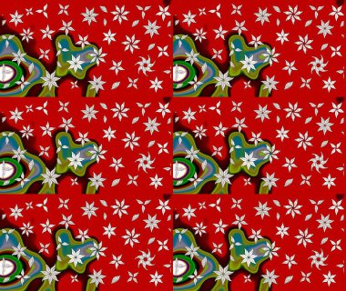 Egzotik çiçekler, kırmızı renkte botanik parlak klasik doğa. Klasik tropikal doğal elementlerin suluboya seti. Raster illüstrasyonu.