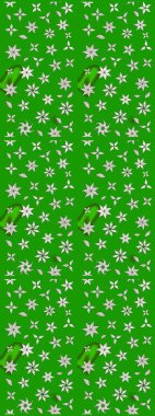 Yeşil ve nötr renklerde çiçekler. Renkli Yaz Temalı eskiz kalıbı. Raster Illustrasyon 'daki Çiçek Deseni' nin son moda çizimi. Düz Çiçek Elementleri Tasarımı.