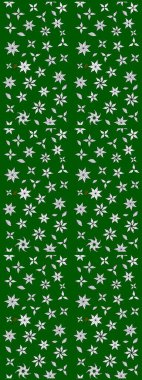 Çiçek izi. Çiçekler yeşilde ve suluboya stilinde nötr renklerde. Suluboya çizim deseni.