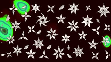 Raster - stok. Siyah çiçekli eskiz deseni, suluboya çiçek deseni, sevimli çiçek, duvar kağıdı, kart veya kumaş için fayanslı.