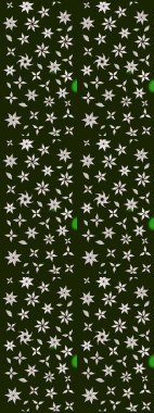 Raster illüstrasyonu. Gri renklerde bahar çiçekleri. Çiçek ve yapraklı karalama şeklinde Raster çiçek deseni.