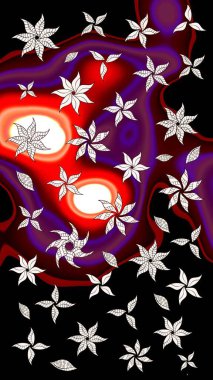 Güzel suluboya yaz çiçekleri deseni..