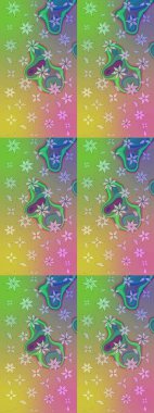 Raster illüstrasyonu. Yeşil renklerde. Çiçek. Taslak dekoratif arka plan, çiçek mandala.