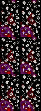 Küçük çiçekteki sevimli çiçek deseni. Modaya uygun kumaş deseni. Raster illüstrasyonu. Tony 'nin kumaş desenini çiz.