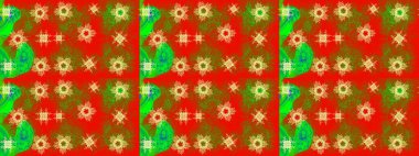 Raster illustration. Christmas festive background. Christmas snowflake of decoration on snow.