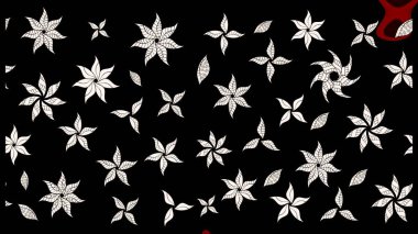 Renkli süs kenarı. Siyah ve nötr renklerde. Çiçek duvar kağıdı. Çizim kalıbı. Hint süsü. Raster illüstrasyonu.