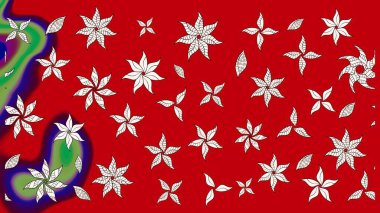 Vadinin çiçekleri kırmızı ve nötr renklerde. Suluboya, elle çizilmiş. Eskiz arkaplan modeli. Raster - stok.