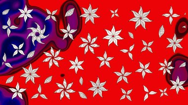 Küçük çiçekteki sevimli çiçek deseni. Modaya uygun kumaş deseni. Tony 'nin kumaş kalıbını çiz. Raster illüstrasyonu.