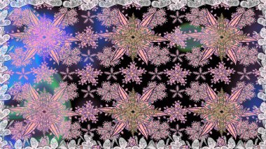 Raster illüstrasyonu. Tarafsız renklerde bahar çiçekleri. Raster çiçekleri klasik tarzda çizilmiş. Çiçekli, pürüzsüz desen.