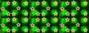 Klasik raster mavisi, sarı, yeşil ve altın desenli çizim. Geleneksel oryantasyon süsü. Klasik vintage arkaplan.