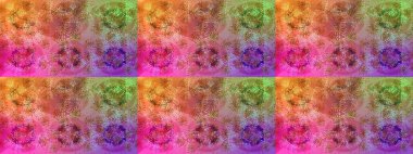 Renkli elementlerle Raster ilginç desen.