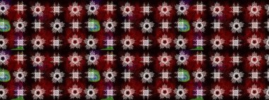 Kırmızı, siyah ve kahverengi renklerin kraliyet retro 'su. Kart, duvar kağıdı, ambalaj ve tekstil için klasik tasarım. Raster illüstrasyonu. Eskiz kalıbı altın elementler. Altın şablon. Çiçeksel klasik doku.