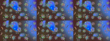 Kış sembolü. Raster resim. Kış. Renkli arka plan üzerinde izole suluboya kar taneleri.