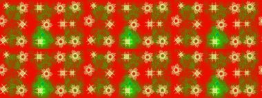 Kar taneleri deseni. Kar tanesi rengarenk desen. Soyut kar taneleri arkaplanda izole edilmiş düz dizayn. Raster illüstrasyonu. Raster kar taneleri arkaplanı.