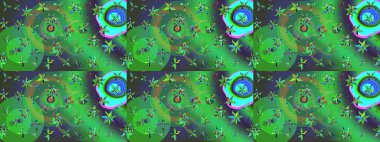 Halk tarzı. Modern çiçek arkaplanı. Parlak renkli çiçekleri ve yeşil ve mavi renkli yaprakları olan harika bir çiçek deseni. Moda baskıları için zarif bir şablon.