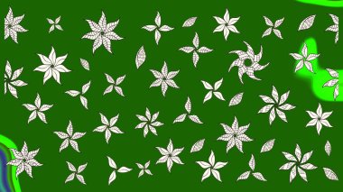 Üzerinde gelincikler ve vadi zambakları olan renkli çiçek desenli nakış deseni. Raster geleneksel çiçek buketi yeşil ve nötr renklerde tekstil tasarımı için.