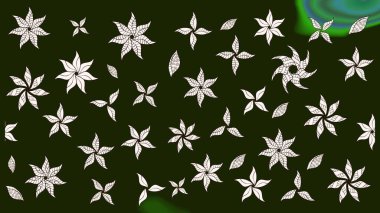 Renkli Bahar Teması eskiz kalıbı. Gri ve nötr renkte çiçekler. Çiçek desenli eskiz, yaz çiçekleri. Düz Çiçek Elementleri Tasarımı.