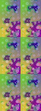 Çiçek arkaplan. Güzel kumaş deseni. Çizim raster deseni.