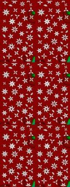 Raster illüstrasyonundaki çiçek desenli çizim. Renkli Bahar Teması eskiz kalıbı. Süslü kumaş deseni. Düz Çiçek Elementleri Tasarımı.