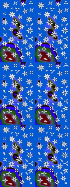 Raster. Zarif, parlak ve eskiz mavi ve nötr çiçek desenli tasarım. Sabıka baskıları, bebek kıyafetleri, duvar kâğıtları, paket kutuları vb..