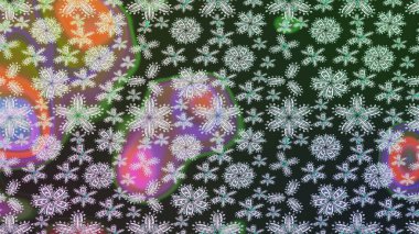 Suluboya stilinde gri renkte. Küçük çiçekli yay deseni çiz. Raster illüstrasyonu.