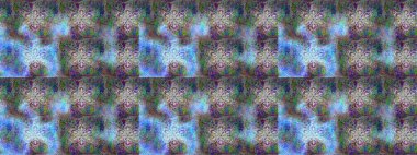 Raster illüstrasyonundaki çiçek desenli çizim. Güzel kumaş deseni. Gri, mavi ve yeşil renklerde. Raster illüstrasyonu.