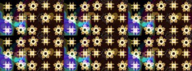 Renkli elementlerle Raster ilginç desen.