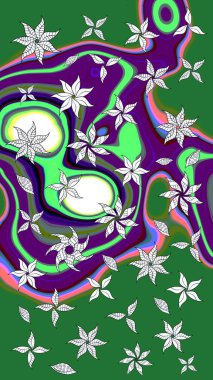 Çiçeğin suluboya çizimlerinin mükemmel deseni. Dekorasyon ve tasarım için güzel bir desen. Moda baskısı. Ton halinde. Suluboya desenli çiçek deseni.