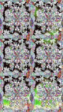 Çiçeksiz desenli arka plan, yaz çiçekleri. Düz Çiçek Elementleri Tasarımı. Renkli Bahar Temalı Kusursuz Arkaplan. Tarafsız renklerde çiçekler.