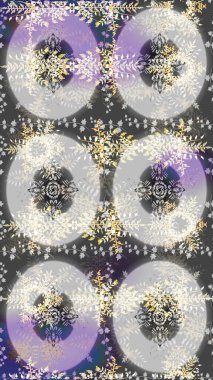 Şirin desen. Raster illüstrasyonu. Kar taneleri deseni. Raster Noel soyut renkli arka plan ve tatlı kar tanesi. Noel Kar Taneleri Arkaplanı.