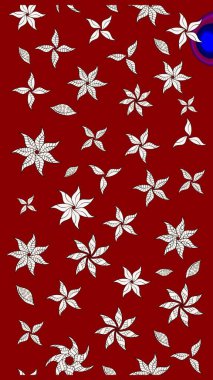 Çizim raster deseni. Güzel kumaş deseni. Çiçek arka planı.