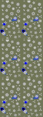 Flower eskiz arka planı. Raster illüstrasyonu. Şatafatlı bahar bahçesi dokusu. Çiçek deseni.