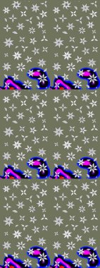 Güzel, parlak, pürüzsüz kumaş, tuval. Çiçek çelengi. Kıvırcık, parlak örgü. Desen, çizim, çiçek sınırı. Eski moda arka plan. Raster illüstrasyonu.