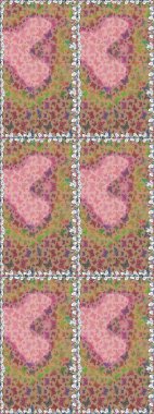 Kumaş, tekstil, baskı ve davetiye için arka plan. Bej renkte güzel renk kelebekleri. Raster illüstrasyonu. Kusursuz desen.