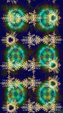 Kar tanelerinin soyut arkaplanlı Noel arkaplanı. Raster illüstrasyonu. Güzel tasarım. Noel için tatil tasarımı, yeni yıl moda baskıları. Kar taneleri.