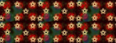 Modern soyut tasarım posteri, kapak, kahverengi, kırmızı ve siyah renkli kart tasarımı. Son moda kar taneleri ve elementler onun kartlarını gösteriyor. Retro tarzı, kış elementleri. Kar taneleri tasarımı.