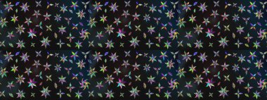 Küçük çiçekteki sevimli çiçek deseni. Raster illüstrasyonu. Gri ve mavi renkte yaz çiçekleri. Raster deseni.