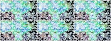 Güzel kumaş deseni. Raster illüstrasyonunda kusursuz çiçek deseni. Raster illüstrasyonu. Tarafsız ve mavi renklerde.