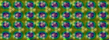 Raster illüstrasyonu. Yumuşak, yeşil ve kahverengi renklerde bahar çiçekleri. Çiçek ve yapraklı karalama şeklinde Raster çiçek deseni.