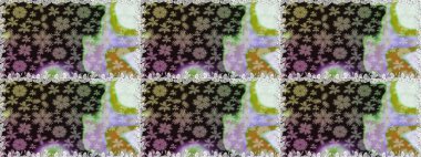 Güzel kumaş deseni. Renkli Bahar Temalı Kusursuz Arkaplan. Asya tekstil tarzında. Düz Çiçek Elementleri Tasarımı. Raster illüstrasyonu. Kusursuz çiçek deseni.