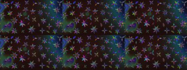 Küçük çiçekteki sevimli çiçek deseni. Modaya uygun kumaş deseni. Raster illüstrasyonu. Tony 'nin kumaş desenini çiz.