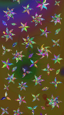 Yumuşak pamuk tasarımı. Yumuşak fayans. Raster 'ın taze dokusu. Paketleme, tekstil, duvar kâğıdı için çiçek eskizi. Klasik çiçek deseni.