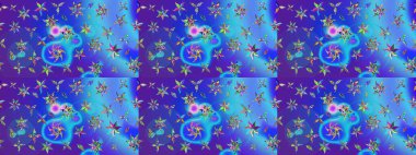 Botanik çizim kalıbı. Organik elementler. Suluboya etkisi. Raster deseni.