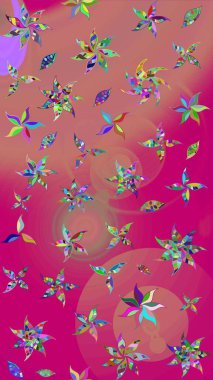 Raster illüstrasyonu. Küçük çiçekteki sevimli çiçek deseni. Güzel karalamalı çiçek desenli çizim. Güzel kumaş deseni.