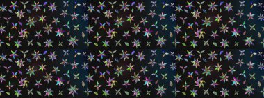 Raster deseni. Bahar çiçekleri dallı desen, gri ve mavi renkler çiçekli siluet.