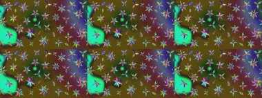 Raster illüstrasyonundaki çiçek desenli çizim. Güzel kumaş deseni. Renkli Bahar Teması eskiz kalıbı. Düz Çiçek Elementleri Tasarımı.