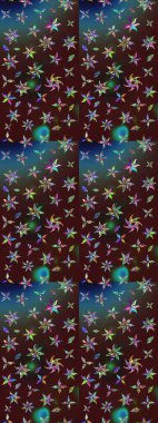 Güzel çiçek deseni. Kahverengi ve mavi renkli çiçekler. Düz Çiçek Elementleri Tasarımı. Renkli Bahar Teması çizim şablonu.