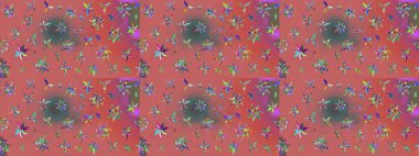 Yumuşak fayans. Yumuşak pamuk tasarımı. Raster 'ın taze dokusu. Klasik çiçek desenli. Paketleme, tekstil, duvar kağıdı için çiçek arkaplanı.