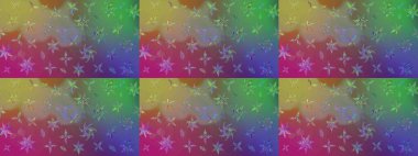 Küçük çiçekteki sevimli çiçek deseni. Robot resim. Raster illüstrasyonu.