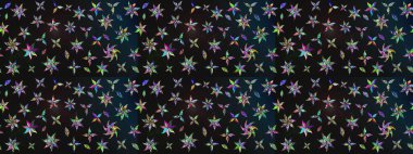 Eskiz arkaplan modeli. Raster - stok. Yapraklı çiçekler ve kır ve mavi renkli papatya çiçekleri..